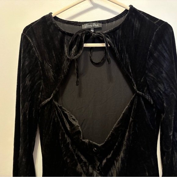 Emory Park LONG SLEEVE MINI SUEDE DRESS Size L - Picture 8 of 8